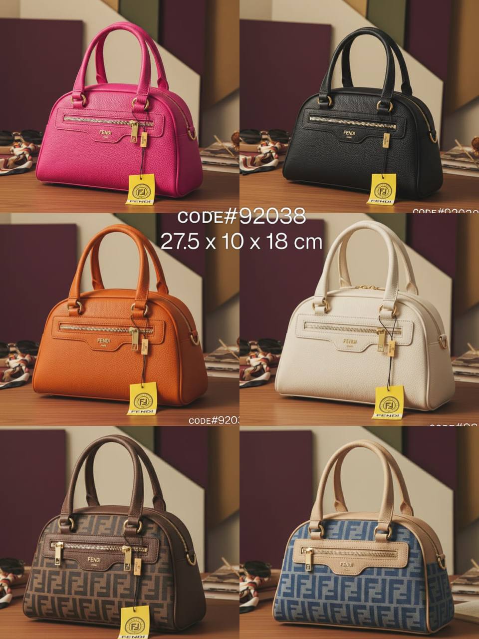 FENDI  ᴢᴜᴄᴄᴀ ᴛᴏᴘ ʜᴀɴᴅ
ғғ ᴊᴀᴄǫᴜᴀʀᴅ ᴄᴀɴᴠᴀs  ᴀɴᴅ 
ᴍᴀᴛᴛᴇ ʟᴇᴀᴛʜᴇʀ ᴍᴀᴛᴇʀɪᴀʟ
ɢᴏʟᴅ ʜᴀʀᴅᴡᴀʀᴇ
ᴡɪᴛʜ ʟᴏɴɢ ʙᴇʟᴛ sᴛʀᴀᴘ
sɪᴢᴇ : 28 cm

70 dhs🇦🇪

Zain31
♥️♥️♥️