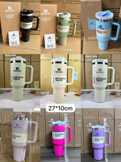 🌈 Stanley Coffee vacuum Cup 
1️⃣ First quality ＋🎁
Size ： 27 * 10 cm
65 dhs❤️
with box 🎁

Zain88
♥️♥️♥️