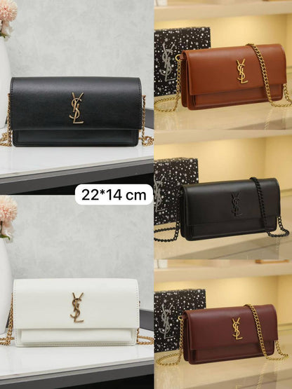 🌼 YSL Sunset
1️⃣ First quality ＋🎁
Size : 22 * 14 * 6 cm
85 dhs❣️
with box🎁

Zain115
♥️♥️♥️