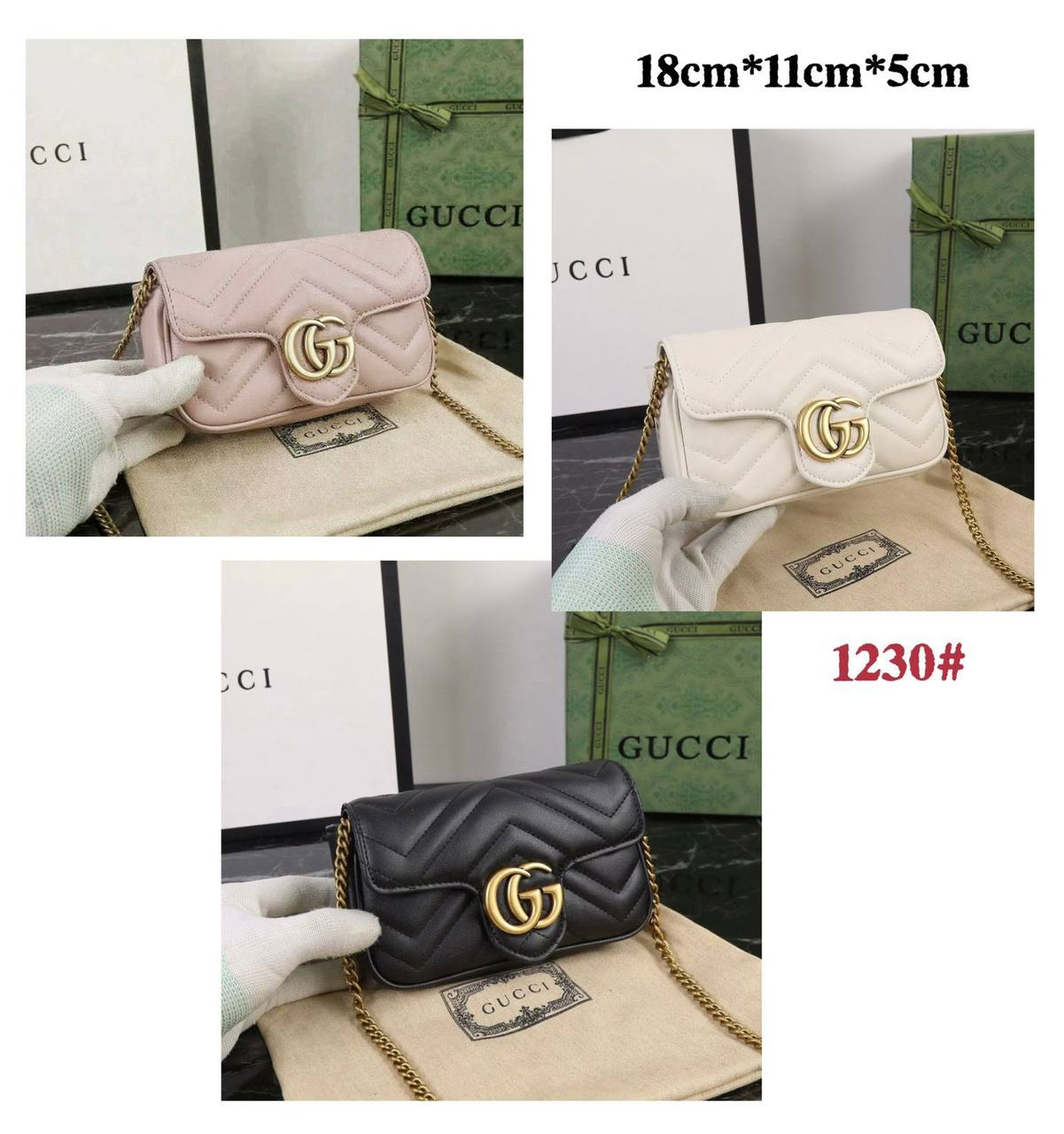 GUCCI MARMONT 
MINI SIZE 
 GOOD QUALITY 

WITH BOX🎁🎁🎁
90 dhs✅

Zain39
♥️♥️♥️