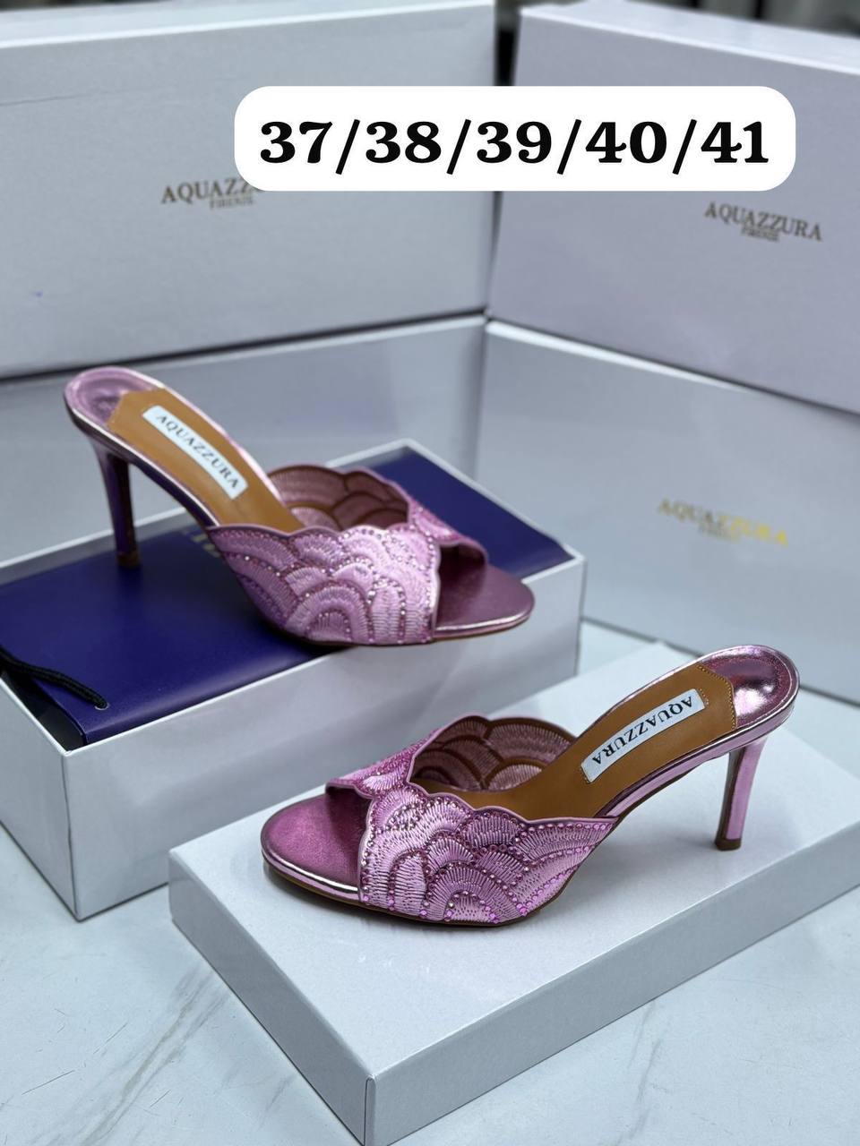 Aquazzura
💯high quality
120 dhs✅

Zain86
♥️♥️♥️