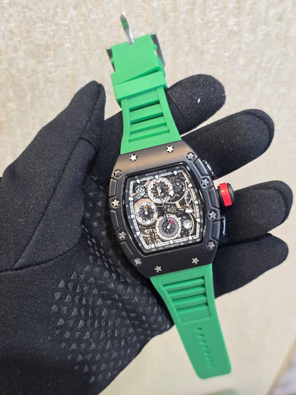 Richard mile
*Chronograph working*
120 dhs✅

Zain29
♥️♥️♥️