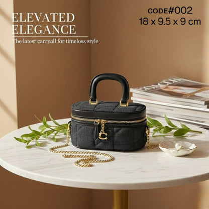 COACH ᴠᴀɴɪᴛʏ ʜᴀɴᴅʙᴀɢ
ɢᴏʟᴅ ᴄʜᴀɪɴ ʙᴇʟᴛ sᴛʀᴀᴘ
sɪᴢᴇ : 18 cm

ᴡɪᴛʜ BOX
🎁🎁🎁

75 dhs💓

Zain31
♥️♥️♥️