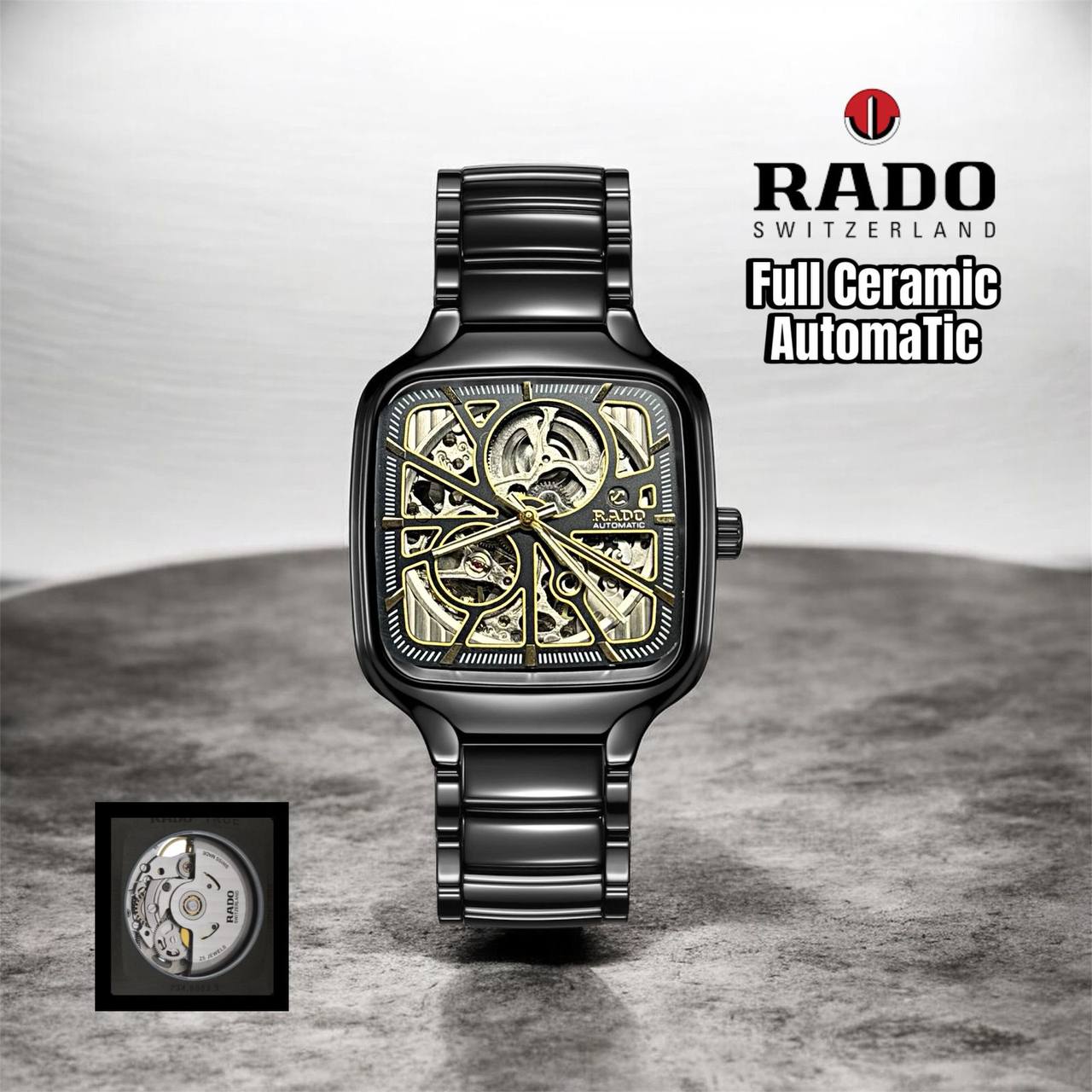 Rado Men
*Automatic*
*Good quality*
320 dhs✅

Zain29
♥️♥️♥️