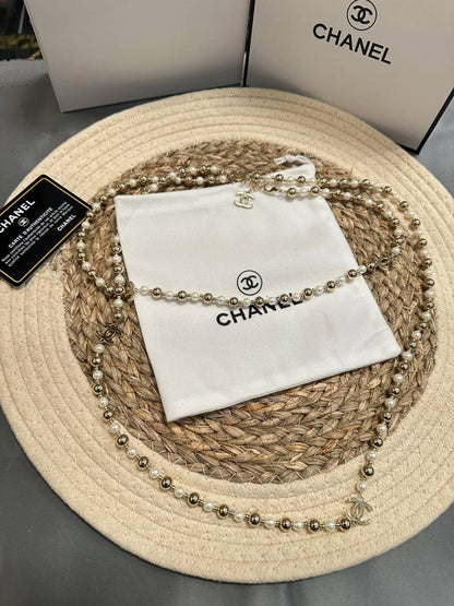 CHANEL 🔥*
Necklace 🦋
Long size 🌊
Master quality 💯
With master box 🗃️ 
Offer price 🤯
140 dhs🪙🌨️

Zain216
♥️♥️♥️