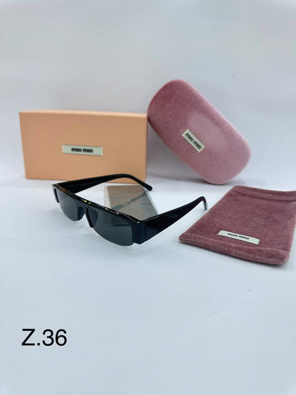 MIU MIU 
Sunglasses 💥
Copy 1️⃣ 
good quality 💯
With original boxes  🗃️ 
60 dhs✅

Zain216
♥️♥️♥️