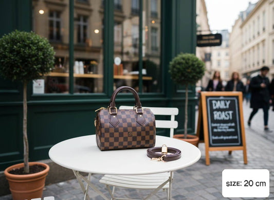 LV 
ᴡɪᴛʜ ᴘᴀᴅʟᴏᴄᴋ & ᴋᴇʏ
ɢᴀᴍᴏsᴀ ʟᴇᴀᴛʜᴇʀ ɪɴsɪᴅᴇ
ᴡɪᴛʜ ʟᴏɴɢ ʙᴇʟᴛ sᴛʀᴀᴘ
sɪᴢᴇ: 20 cm
ᴡɪᴛʜ BOX
🎁🎁🎁

95 dhs🪙💚

Zain31
♥️♥️♥️