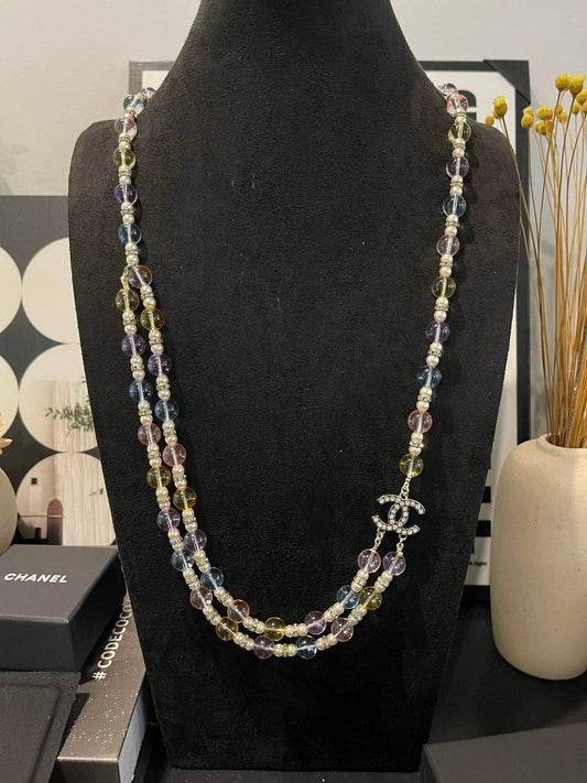 SUPER MASTER
NECKLACE 
CHANEL⭐
180 DHS💓
💫✨
WITH BOX AND PAPER BAG🎁

Zain89
♥️♥️♥️