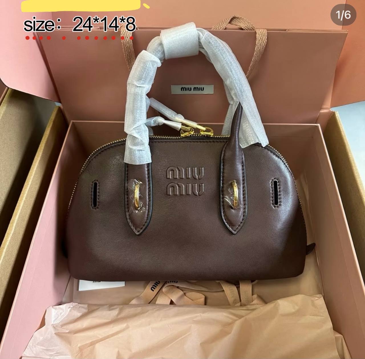 Miu Miu
with box
90 dhs✅

Zain38
♥️♥️♥️