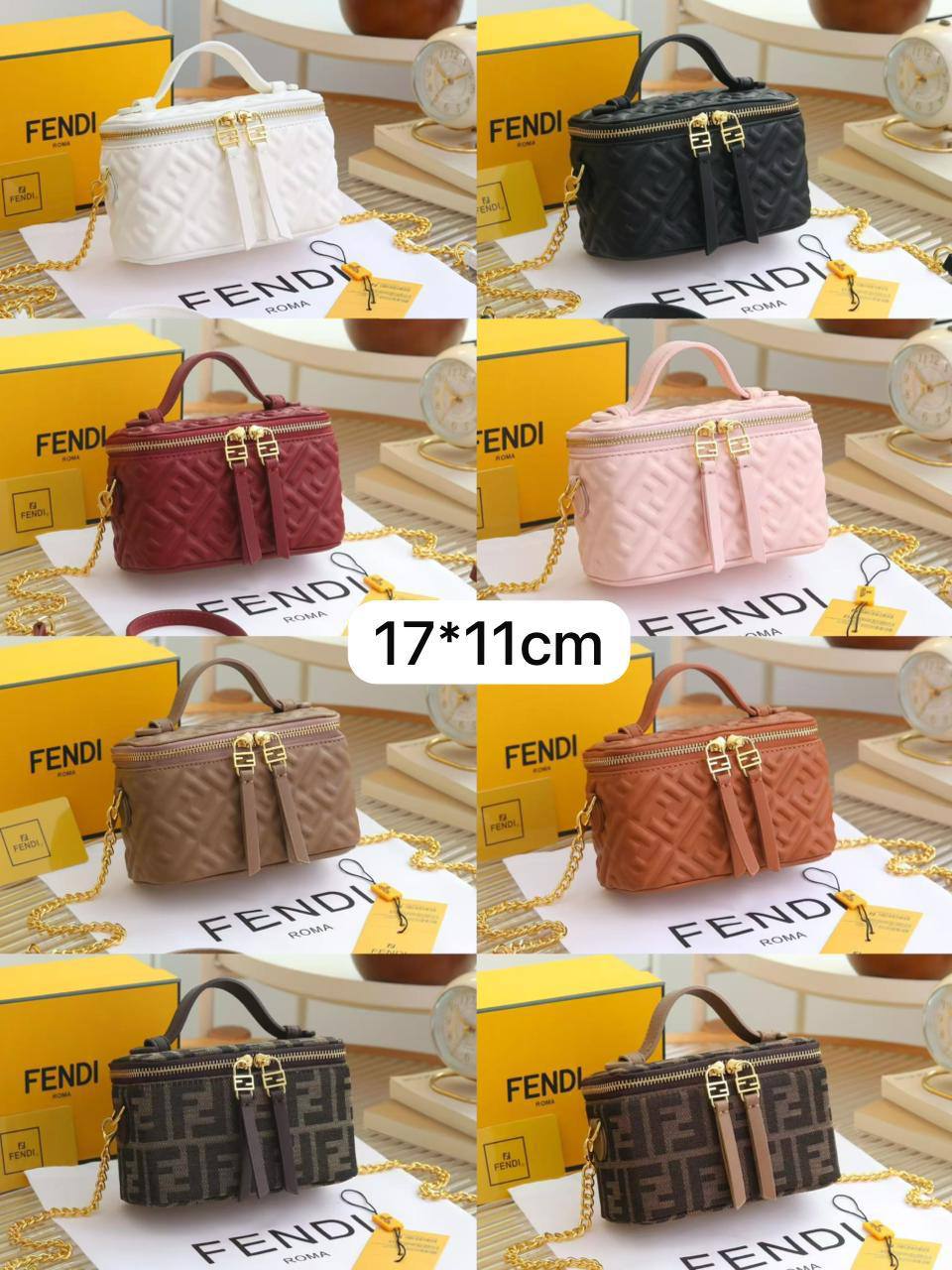 Fendi

1️⃣ First Quality ＋🎁

Size : 17 * 11 * 8  cm
90 dhs🇦🇪🇦🇪

with box🎁
Zain115
♥️♥️♥️