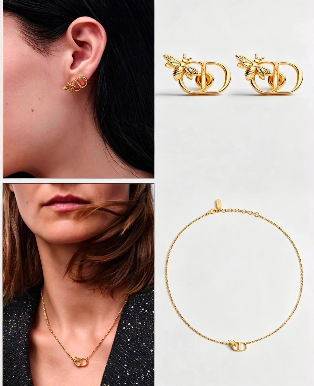 Dior set💕
Necklace 
Earrings 
Bracelet 
Master Quality💐

110 DHS normal box 📦 

120 DHS master box 🗃️
zain48
♥️♥️♥️