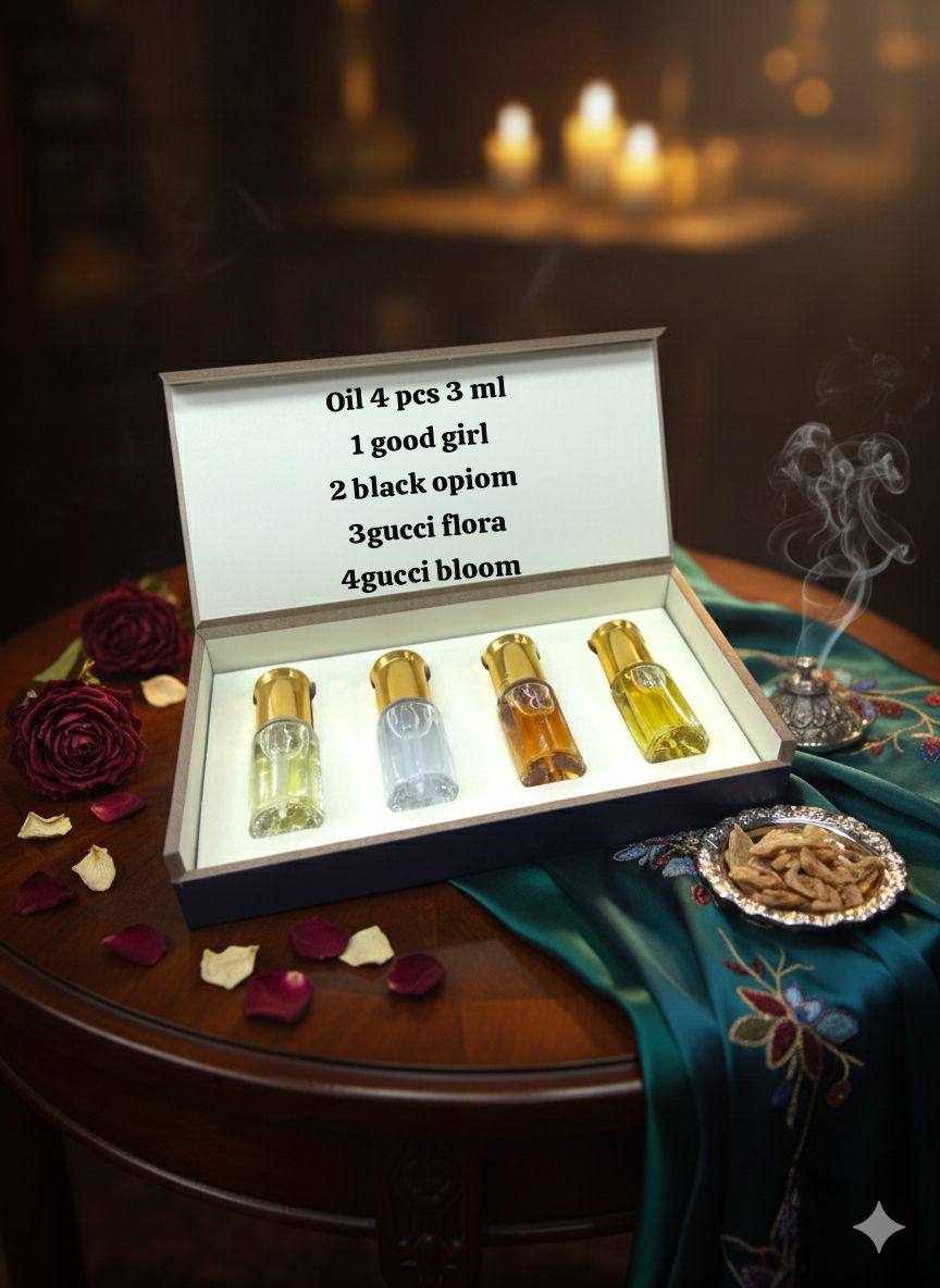 6 ml 4 pcs oil set
good quality 
45 dhs🇦🇪

Zain60
♥️♥️♥️