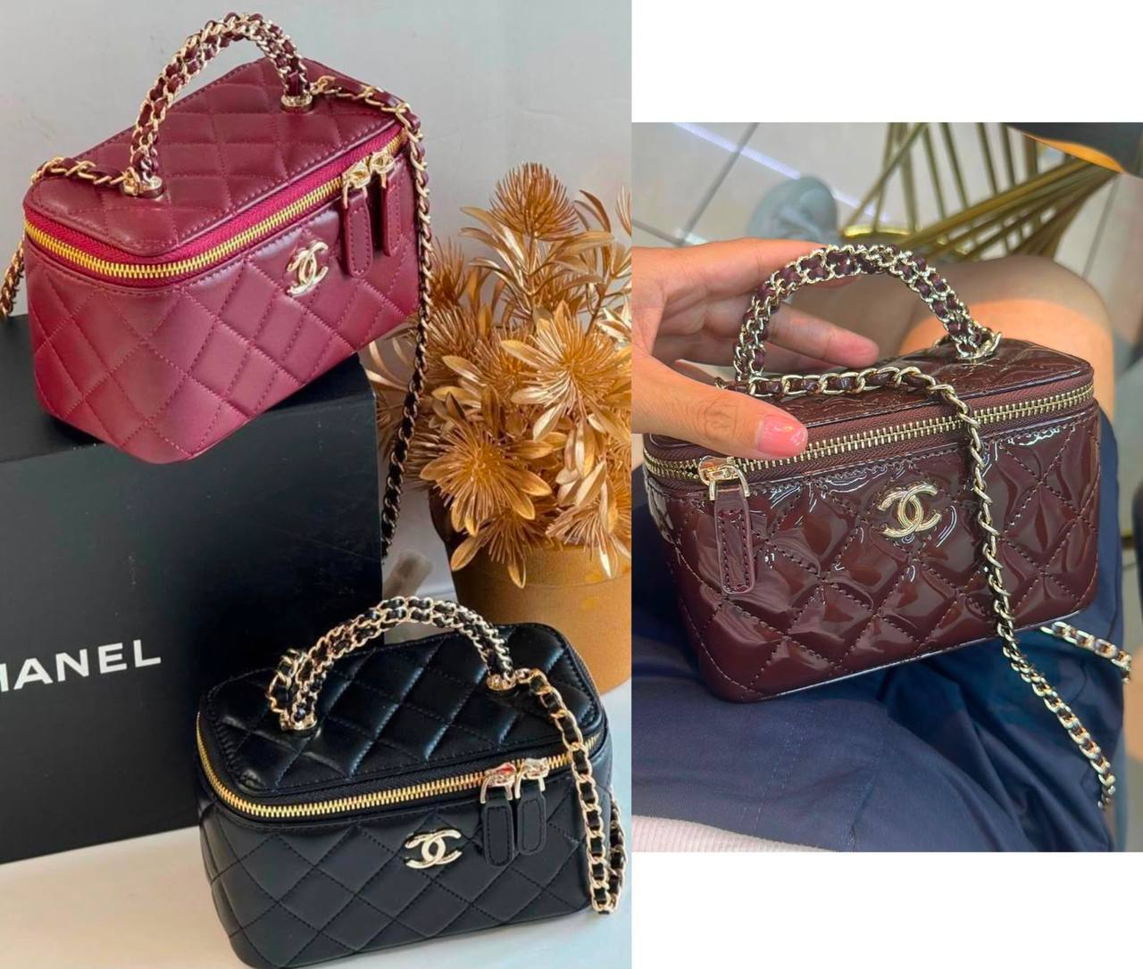 Chanel
Good quality 
with box 
100 dhs✅

Zain186
♥️♥️♥️