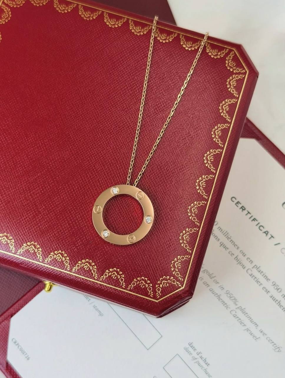 Cartier ♥️

CARTIER LOVE  NECKLACE THREE STONES 💎💎
Gold , Silver & Rosegold
🆕🎉🥳🎊🆕
↗️ *# Super Master Quality ®️*

*80 dhs🪙🌨️* with *Normal* Box
*120 dhs🪙🌨️* with *Orignal* Box

Zain106
♥️♥️♥️
