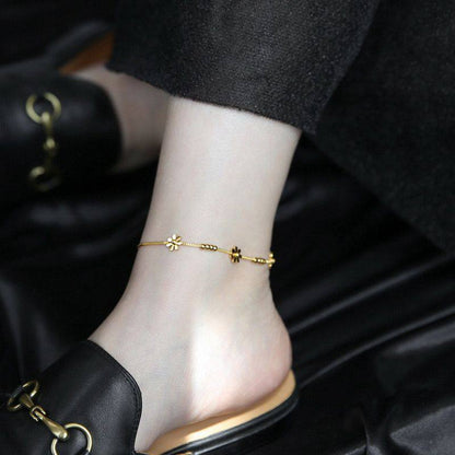 New arrival Stainless steel with18k gold plated anklet 
30 dhs🗽

Zain243
♥️♥️♥️