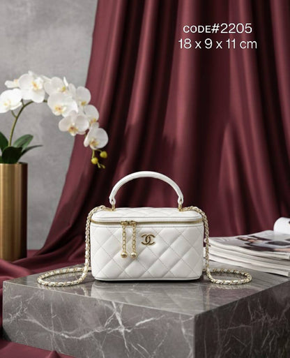 Chanel ᴠᴀɴɪᴛʏ ʙᴀɢ
ᴄʜᴀɪɴ ᴄʀᴏss ʙᴏᴅʏ ʙᴀɢ
ᴡɪᴛʜ ᴄɪʀᴄʟᴇ ᴄʜᴀɪɴ ʟᴏᴄᴋ
ɢᴏʟᴅ ʜᴀʀᴅᴡᴀʀᴇ
ᴄʜᴀɪɴ ʙᴇʟᴛ sᴛʀᴀᴘ 
sɪᴢᴇ: 18 cm
ᴡɪᴛʜ BOX
🎁🎁🎁

70 dhs✅

Zain31
♥️♥️♥️