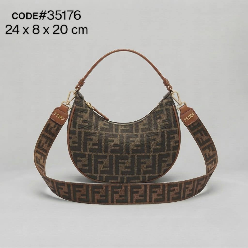 Fendi ғᴇɴᴅɪɢʀᴀᴘʜʏ
ʜᴀʟғ ᴍᴏᴏɴ ᴛᴏᴘ sʜᴏᴜʟᴅᴇʀ ʙᴀɢ
ᴄᴀɴᴠᴀs ᴊᴀᴄǫᴜᴀʀᴅ ғᴀʙʀɪᴄ
& ᴍᴀᴛᴛᴇ ʟᴇᴀᴛʜᴇʀ ᴍᴀᴛᴇʀɪᴀʟ
ɪᴛ ʜᴀs ʟᴏɴɢ sᴛʀᴀᴘ
ɢᴏʟᴅ ʜᴀʀᴅᴡᴀʀᴇ
sɪᴢᴇ : 24 cm

75 dhs🇦🇪🇦🇪

Zain31
♥️♥️♥️