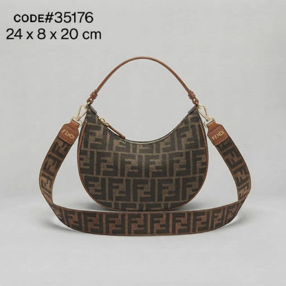 Fendi ғᴇɴᴅɪɢʀᴀᴘʜʏ
ʜᴀʟғ ᴍᴏᴏɴ ᴛᴏᴘ sʜᴏᴜʟᴅᴇʀ ʙᴀɢ
ᴄᴀɴᴠᴀs ᴊᴀᴄǫᴜᴀʀᴅ ғᴀʙʀɪᴄ
& ᴍᴀᴛᴛᴇ ʟᴇᴀᴛʜᴇʀ ᴍᴀᴛᴇʀɪᴀʟ
ɪᴛ ʜᴀs ʟᴏɴɢ sᴛʀᴀᴘ
ɢᴏʟᴅ ʜᴀʀᴅᴡᴀʀᴇ
sɪᴢᴇ : 24 cm

75 dhs🇦🇪🇦🇪

Zain31
♥️♥️♥️
