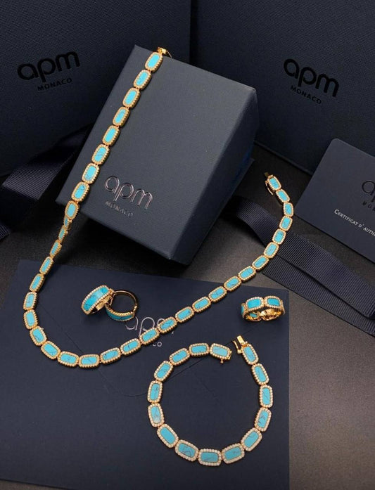 APM SET 💫✨
Master Quality
Monaco
NECKLACE
BRACELET
EARRING
RING
With BOX AND PAPER BAG🎁
 410 dhs✅🎁🛍️

Zain89
♥️♥️♥️