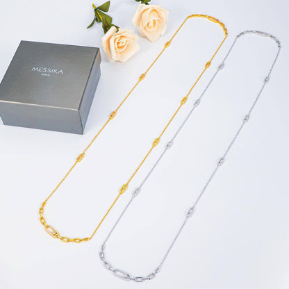 *Messika Necklace* long
Master quality 

140 dhs🪙🌨️
normal box 📦

Zain48
♥️♥️♥️