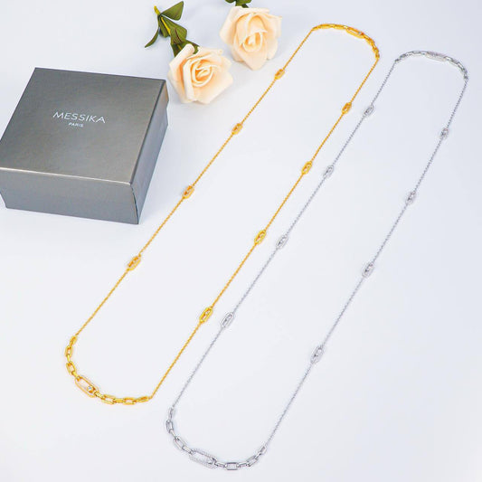*Messika Necklace* long
Master quality 

140 dhs🪙🌨️
normal box 📦

Zain48
♥️♥️♥️
