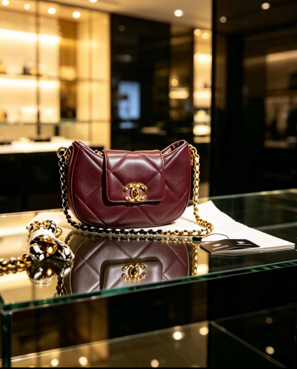Chanel 
with box
110 dhs✅✅

Zain07
♥️♥️♥️