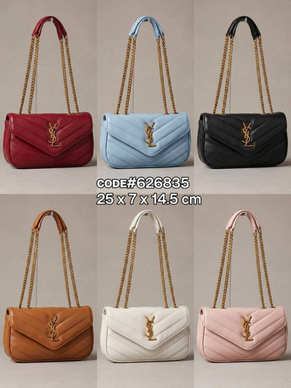 YSL
ʟᴏᴜʟᴏᴜ sʜᴏᴜʟᴅᴇʀ ʙᴀɢ
ɪɴ ʙʀᴏɴᴢᴇ ɢᴏʟᴅ ᴛᴏɴᴇᴅ
ʜᴀʀᴅᴡᴀʀᴇ ɪɴ sɪɢɴᴀᴛᴜʀᴇ ʟᴏɢᴏ
sᴏғᴛ ʟᴀᴍʙsᴋɪɴ ʟᴇᴀᴛʜᴇʀ ᴍᴀᴛᴇʀɪᴀʟ
sɪᴢᴇ: 25 cm
ᴡɪᴛʜ BOX

90 dhs🇦🇪🇦🇪

Zain31
♥️♥️♥️