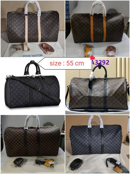 LV Travel bag 
High quality 
Size 55cm
120 dhs✅

Zain70
♥️♥️♥️