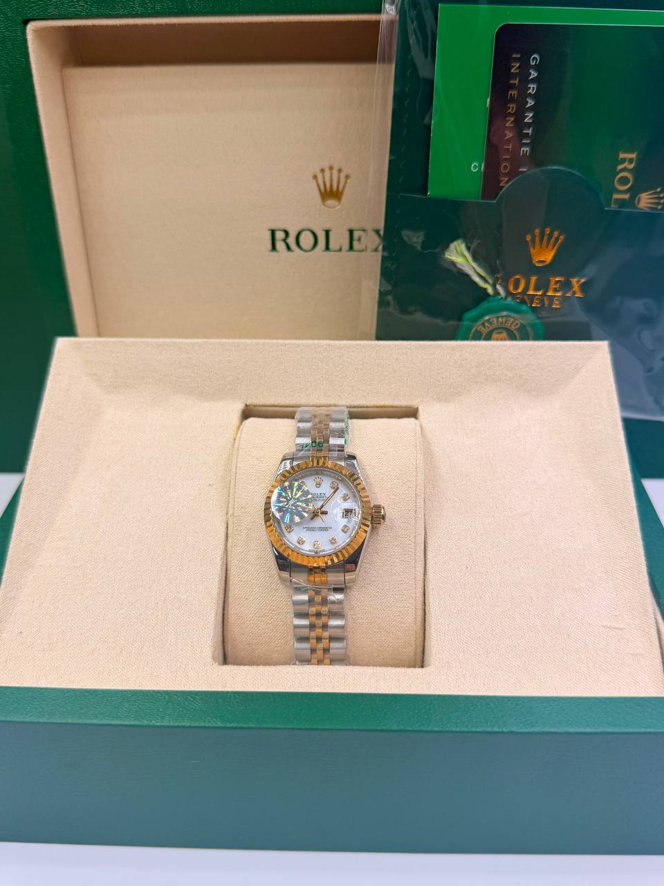 Rolex
lady Rolex  Automatic
size：28mm
master🌹🌹🌹
310 dhs🇦🇪🇦🇪

Zain85
♥️♥️♥️