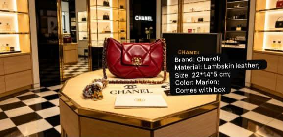 Chanel

115 dhs✅

with box 🎁

Size :22-14-5

Zain07
♥️♥️♥️