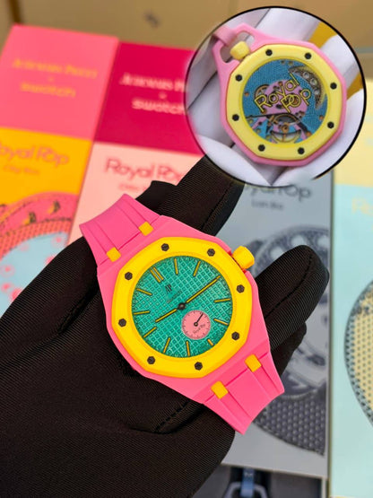 Swatch Royal pop good quality with box and papper bag and guarante card cataluck 
160 dhs🇦🇪🇦🇪
 ( BATTERY)

Zain59
♥️♥️♥️