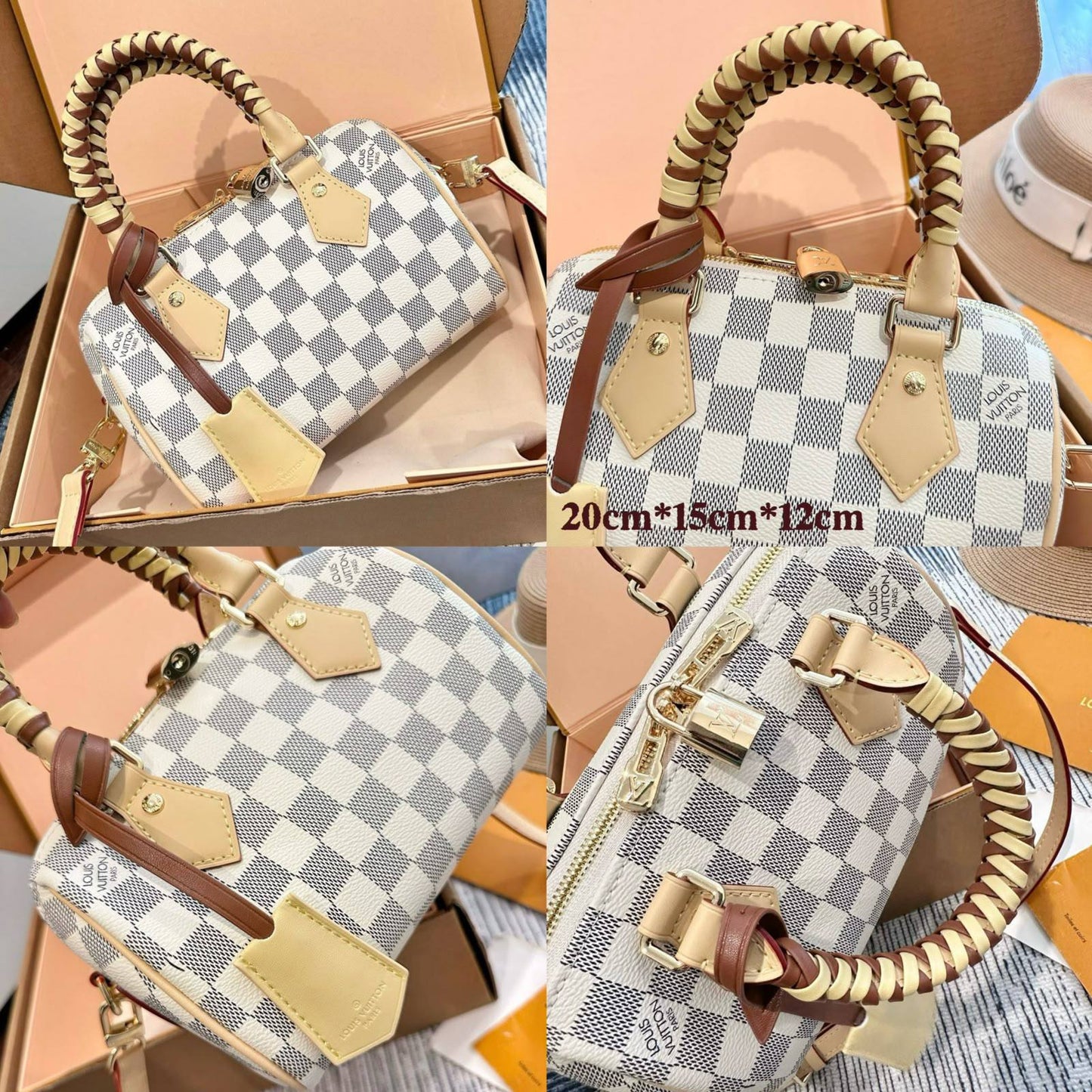 LV
 SPEEDY NEW DESIGN MASTER QUALITY 
WITH BOX 
240 dhs✅
20CM

Zain295
♥️♥️♥️