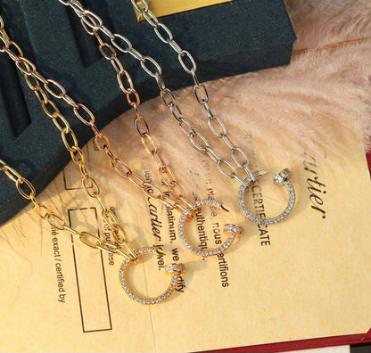*Cartier necklace* 💎
Master quality 

50 dhs🇦🇪 normal box 📦 
85 dhs🇦🇪 original box 🗃️

Zain48
♥️♥️♥️