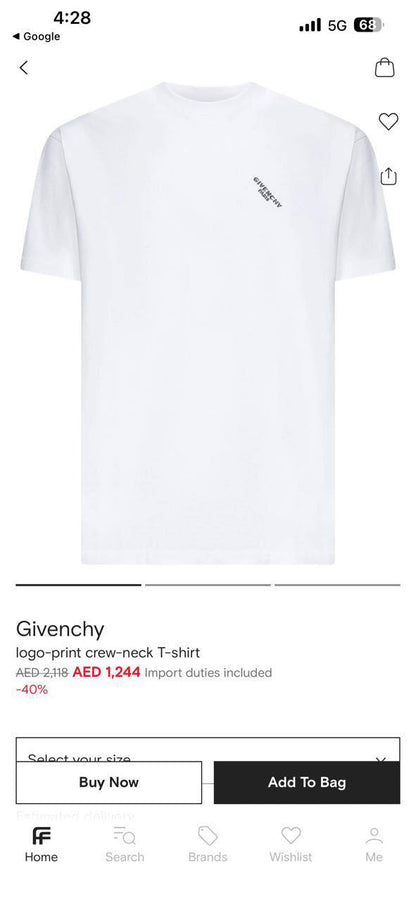 GIVENCHY❣️
SUPER MASTER QUALITY ✨
SIZE :S M L XL XXL
280  dhs🇦🇪🇦🇪

Zain327
♥️♥️♥️
