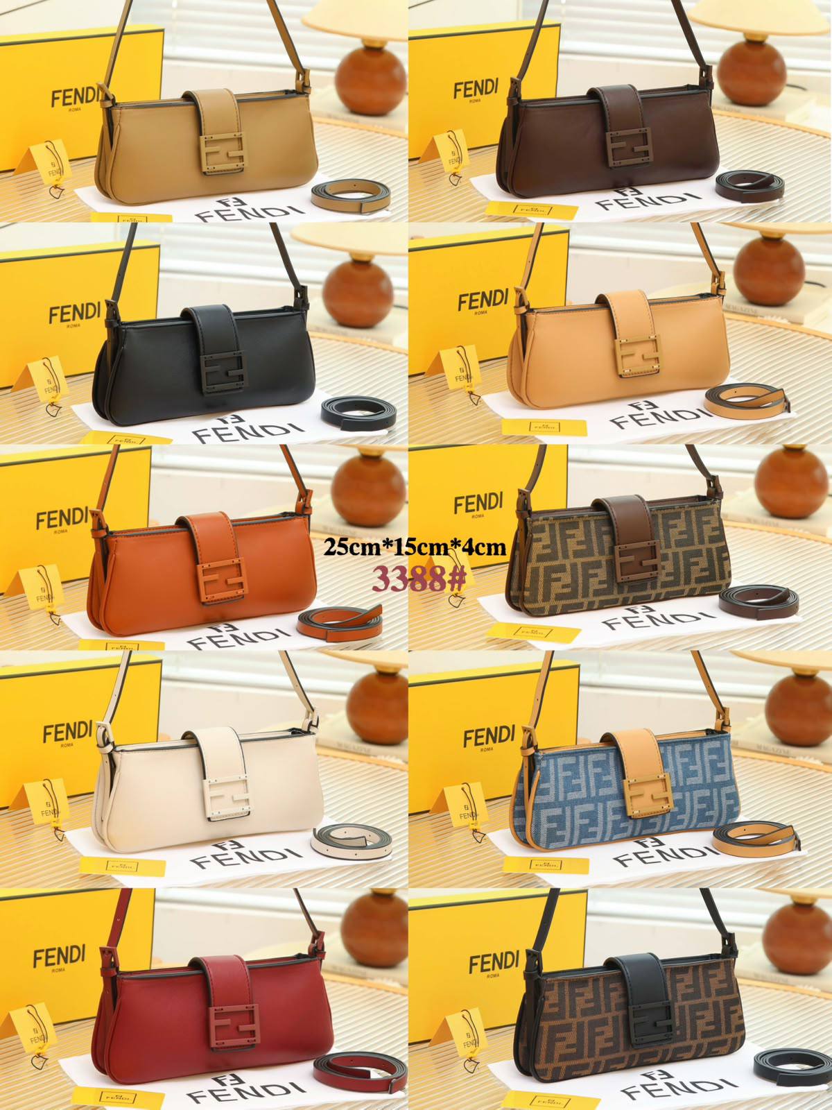 FENDI 
 GOOD QUALITY 
WITH BOX 
95 dhs✅

Zain295
♥️♥️♥️