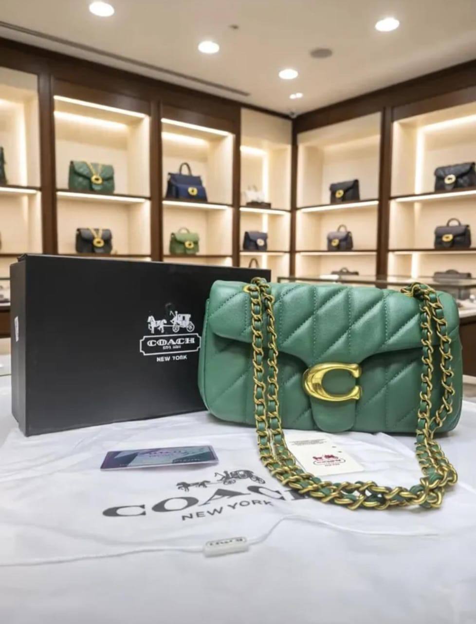 Coach
115 dhs💛
with box
SIZE:26*8*14

Zain07
♥️♥️♥️