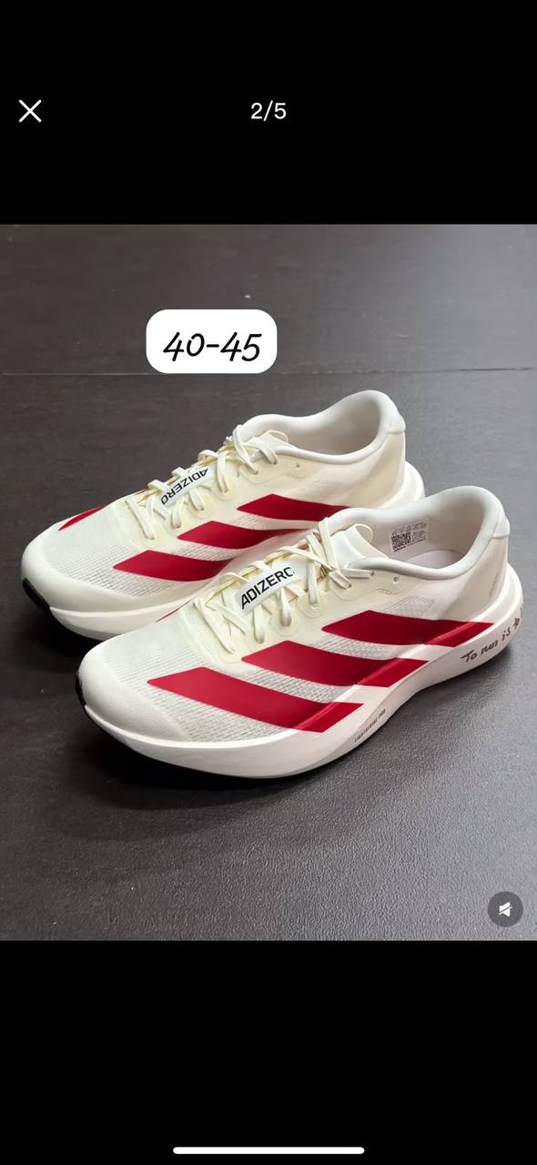Adizero
Good quality 
120 dhs🇦🇪🇦🇪

Zain138
♥️♥️♥️
