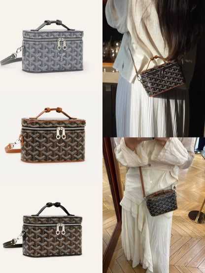 Goyard
95 dhs🪙🌨️
SIZE：18×10×12cm
Good quality 

with box
🎁🎁🎁

Zain35
♥️♥️♥️