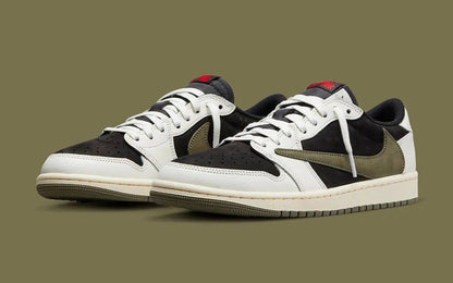 Jordan x Travis Scott Air Jordan 1 Low OG "Olive" 
36-45 AVAILABLE🤩
220 dhs✅

Zain242
♥️♥️♥️