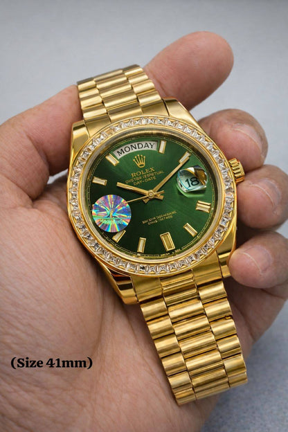 Rolex watch unsix good quality automatic 
350 dhs❣️

Zain59
♥️♥️♥️