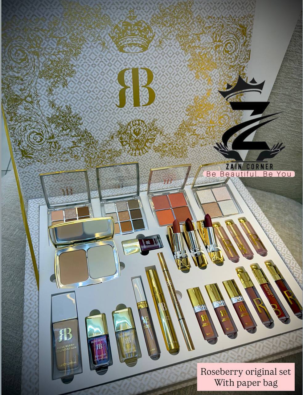 Rose berry full makeup box

With paper bag 
Original Best quality 

240 dhs 

Zaincornerstore

اطلبوها من الوتس المثبت في الأعلى👆🏻👆🏻

تواصلو معنا 👈🏻 Zain 
For order WhatsApp pinned 👆🏻

♥️♥️♥️