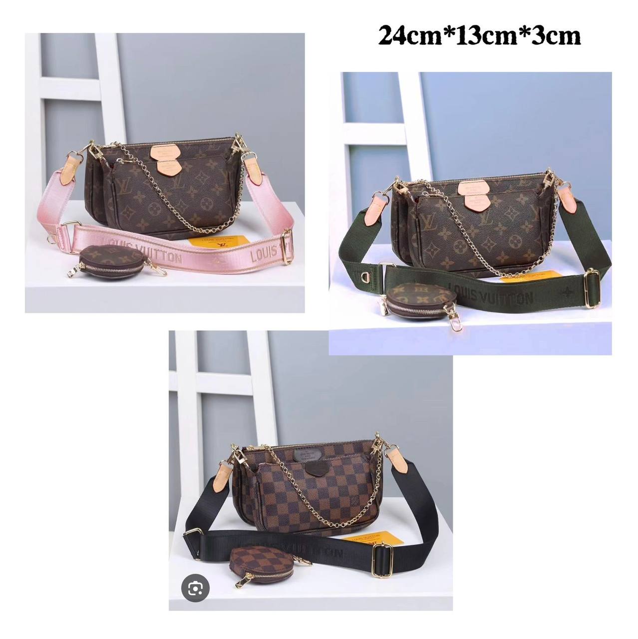 LV
3 in 1 , 
good quality 

with box 🎁🎁🎁
75 dhs✅

Zain39
♥️♥️♥️
