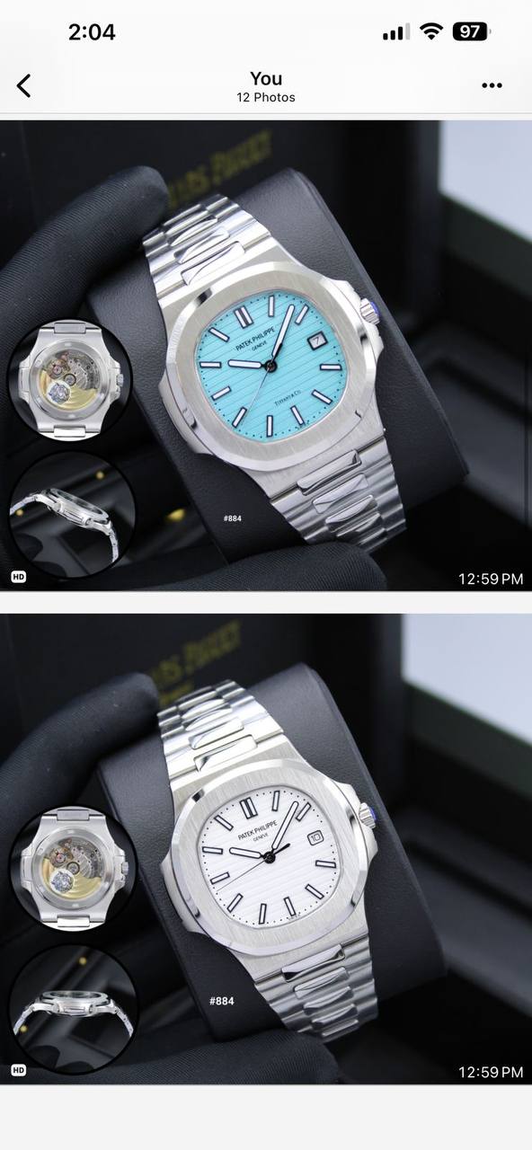 PATEK PHILIPPE MEN AUTOMATIC ULTRA SLIM SIZE 41MM

480 dhs✅

Zain58
♥️♥️♥️