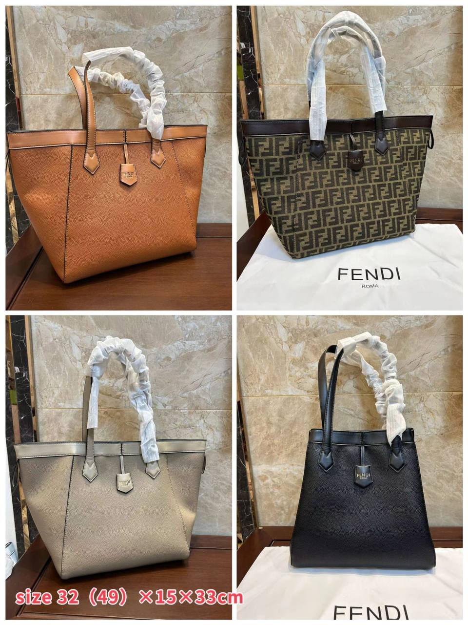 Fendi 
100 dhs✅
size 32（49)×15×33cm

Zain213
♥️♥️♥️