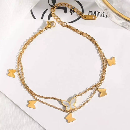 New arrival anklet 
Stainless steel with 18k gold plated 
Non tarnish 
35 dhs🪙🪙

Zain243
♥️♥️♥️