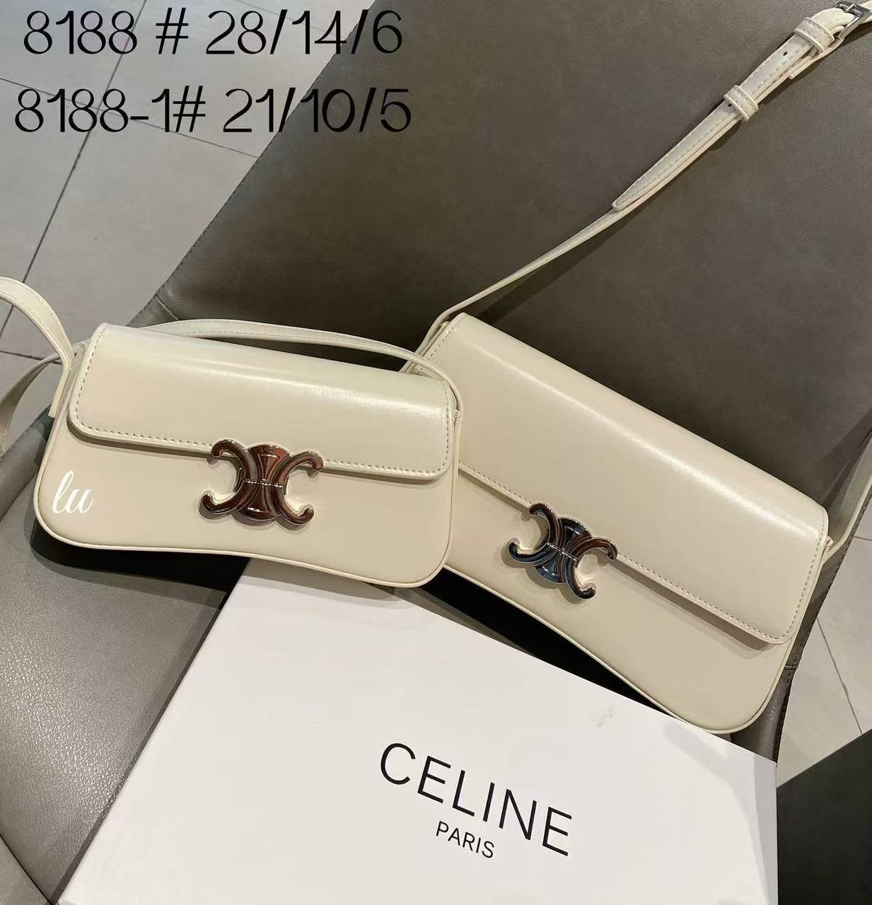 CELINE
110 dhs✅
Best quality 
with box🎁

small size 21 CM
big size 28 CM

Zain90
♥️♥️♥️