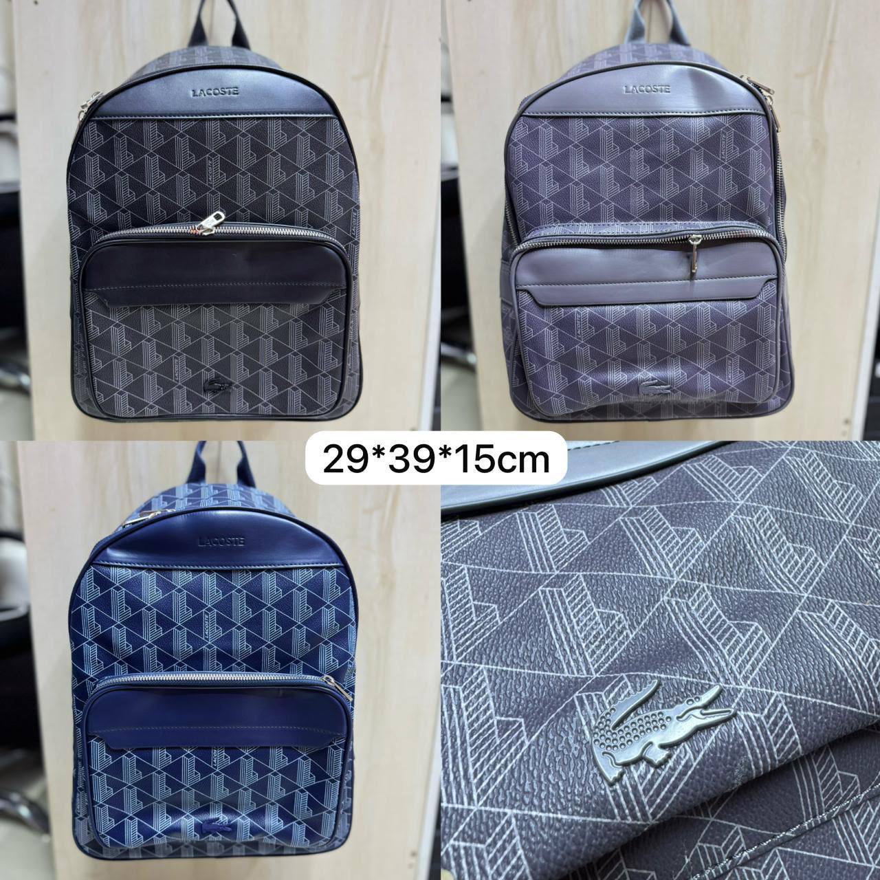 🎒 LACOSTE 🐊 Backpack
1⃣️First quality 
Size: 29 * 39 * 15 cm
95 dhs✅

Zain115
♥️♥️♥️