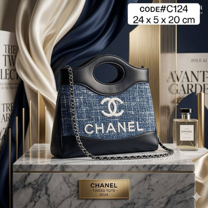 CHANEL ᴛᴡᴇᴇᴅ ʜᴀɴᴅ ʙᴀɢ
ғᴇᴀᴛᴜʀɪɴɢ ᴄᴜᴛ - ᴏᴜᴛ ᴛᴏᴘ ʜᴀɴᴅʟᴇ
ᴡɪᴛʜ ʟᴏɴɢ ᴄʜᴀɪɴ ʙᴇʟᴛ sᴛʀᴀᴘ
sɪᴢᴇ : 24 cm

65 dhs🇦🇪

Zain31
♥️♥️♥️