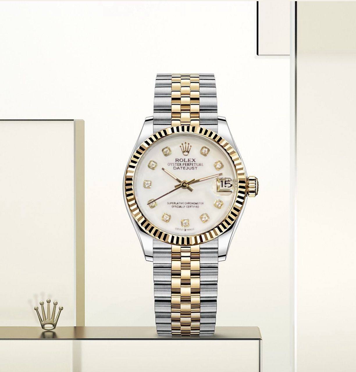 Rolex 
For Ladies Automatic 
Good Quality  31mm 
230 dhs🪙🌨️

Zain59
♥️♥️♥️