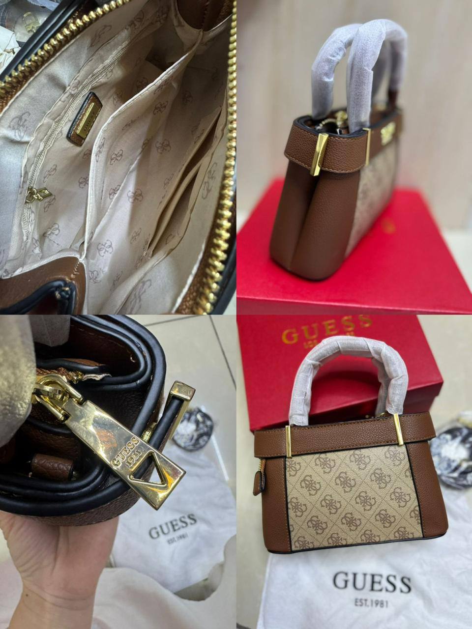 🌹 Guess Hanbag
1⃣️ First quality +🎁
size : 21 * 13 * 7 cm
95 dhs✅
with box 🎁

Zain115
♥️♥️♥️